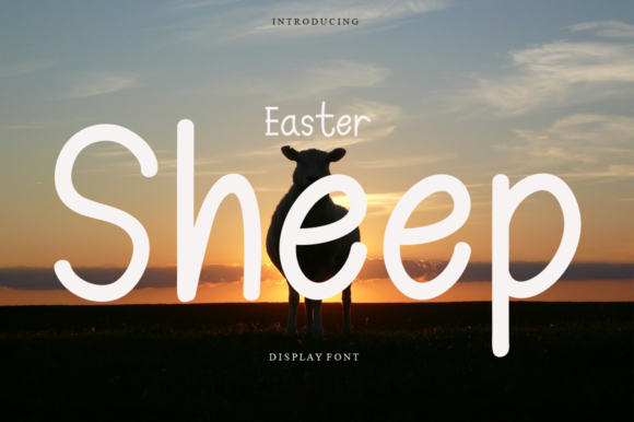 Easter Sheep Font Poster 1