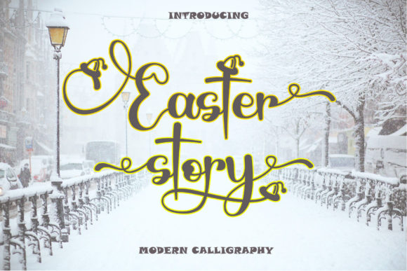 Easter Story Font Poster 1
