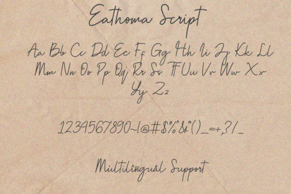 Eathoma Font Poster 6