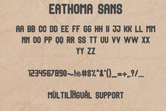 Eathoma Font Poster 7