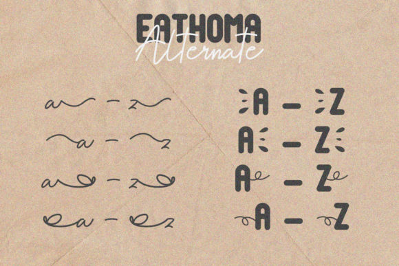Eathoma Font Poster 8