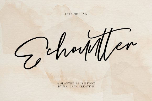 Echountter Font Poster 1