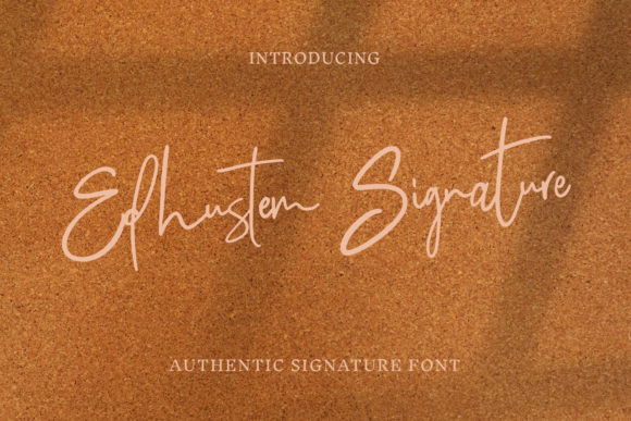 Edhustem Signature Font