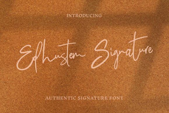 Edhustem Signature Font Poster 1