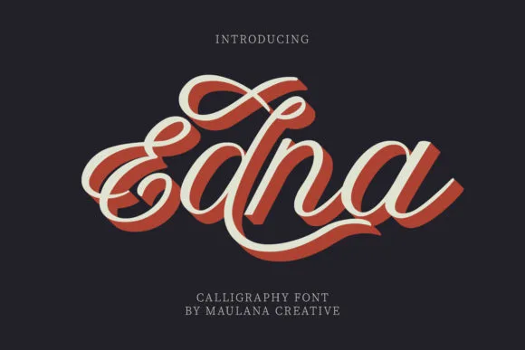 Edna Font Edna Font Poster 1