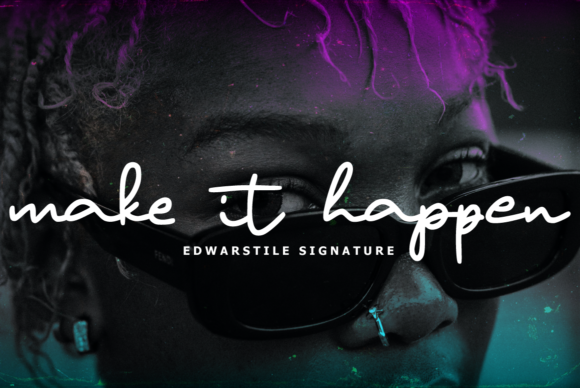 Edwarstile Signature Font Poster 6