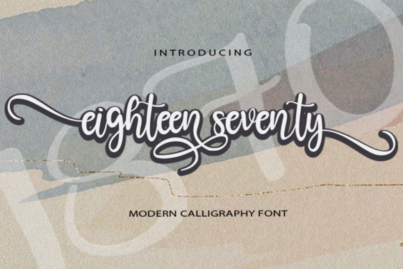 Eighteen Seventy Font Poster 1