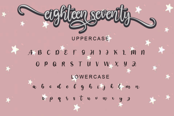 Eighteen Seventy Font Poster 8