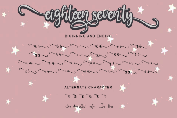 Eighteen Seventy Font Poster 9