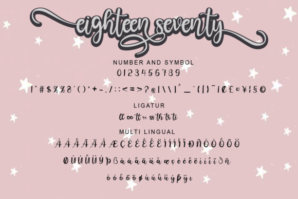 Eighteen Seventy Font Poster 10