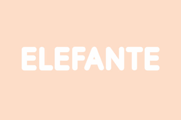 Elefante Font Poster 1