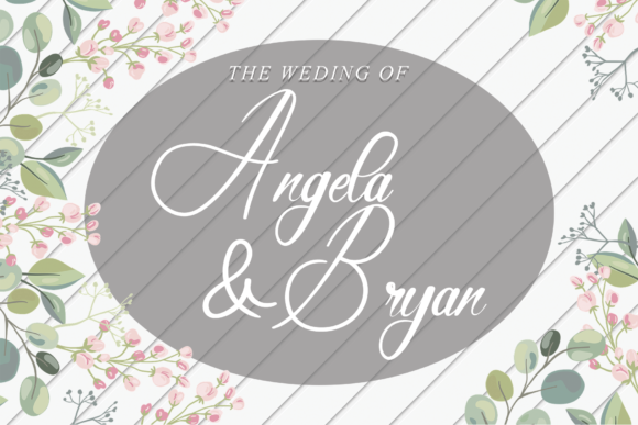 Elegant Wedding Font Poster 2