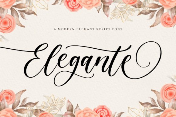 Elegante Font Poster 1