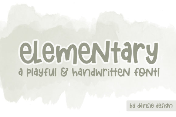 Elementary Font Poster 1