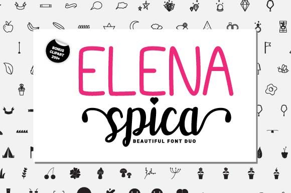 Elena Spica Font Poster 1