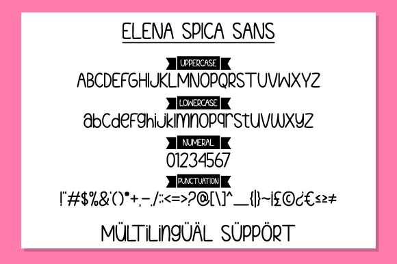 Elena Spica Font Poster 9