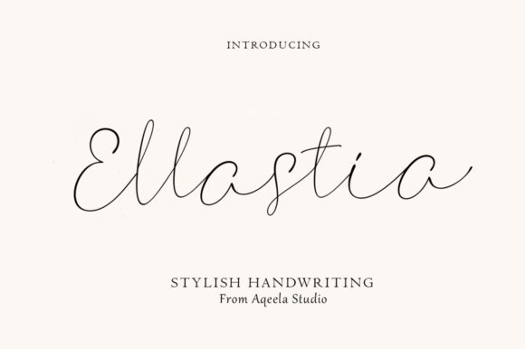 Ellastia Font Poster 1