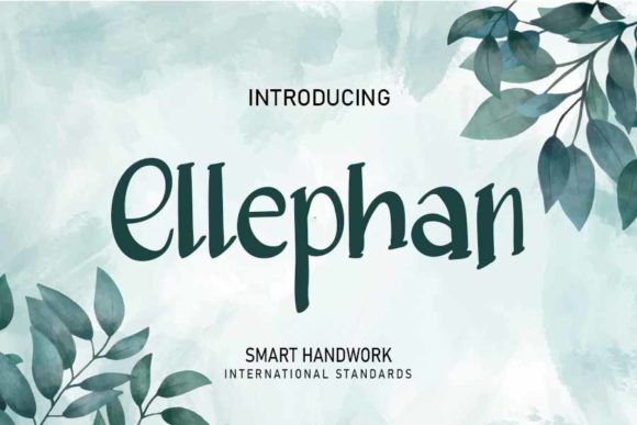 Ellephan Font Poster 1