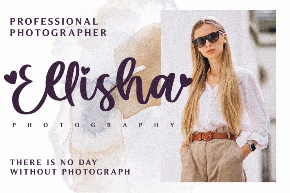 Ellisha Font Poster 8