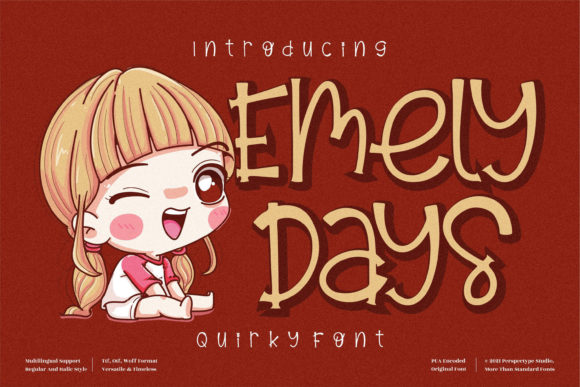 Emely Days Font Poster 1