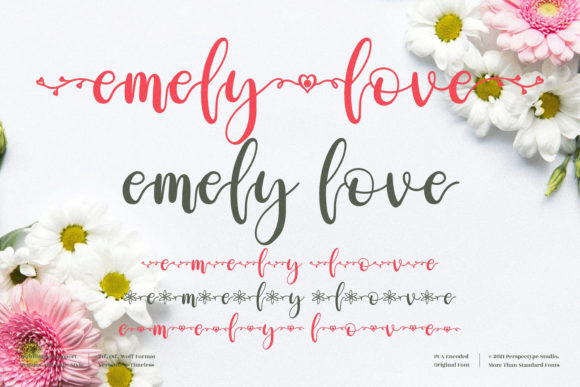 Emely Love Font Poster 1