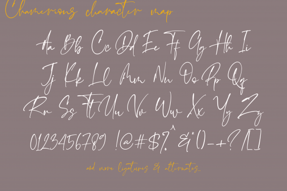 Emeralde Chamerions Font Poster 9