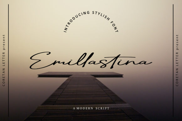 Emillastina Font Poster 1