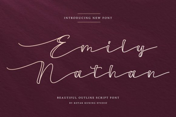 Emily Nathan Font Poster 1
