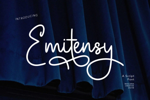 Emitensy Script Font Poster 1