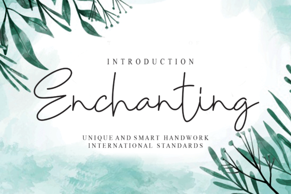 Enchanting Font Poster 1