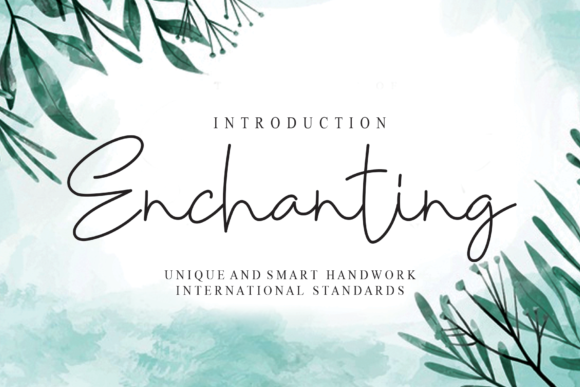 Enchanting Font Enchanting Font Poster 1