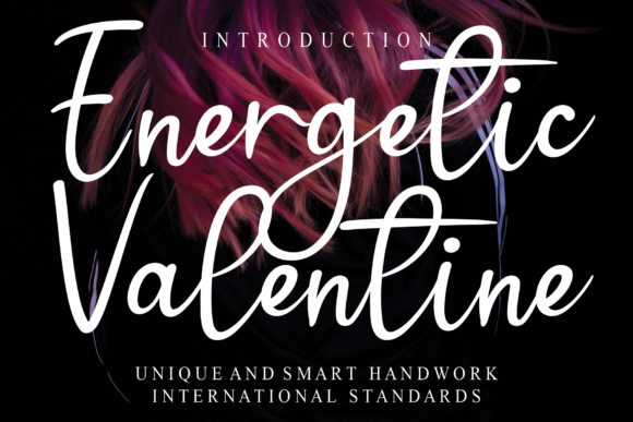Energetic Valentine Font Poster 1