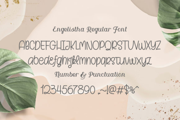 Engelistha Font Poster 4