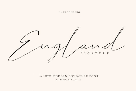 England Font Poster 1