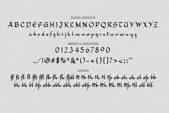 Engrave Font Poster 8