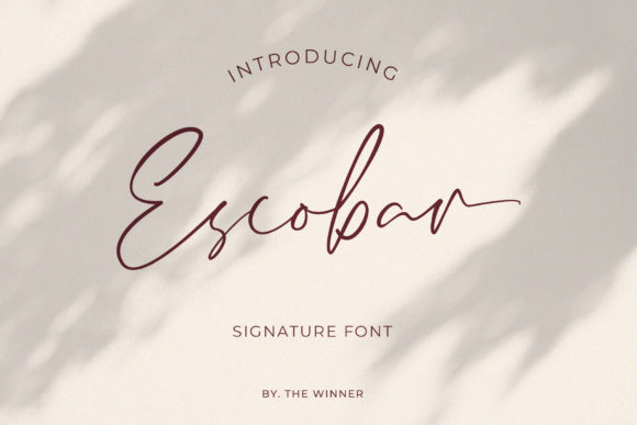 Escobar Font Poster 1