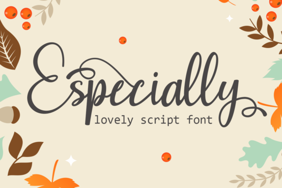 Especially Font Especially Font Poster 1