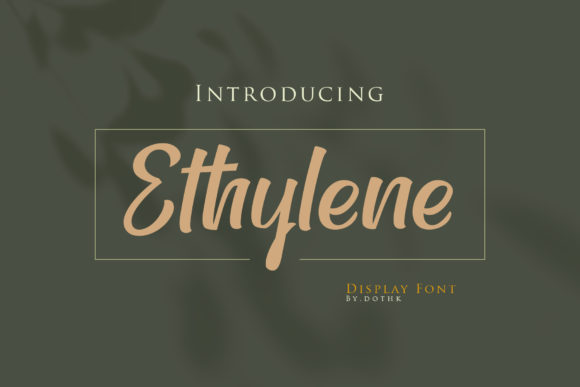 Ethylene Font Poster 1