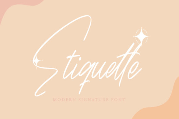 Etiquette Font Poster 1