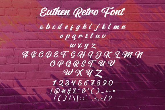 Euthen Font Poster 2