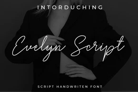 Evelyn Script Font Evelyn Script Font Poster 1