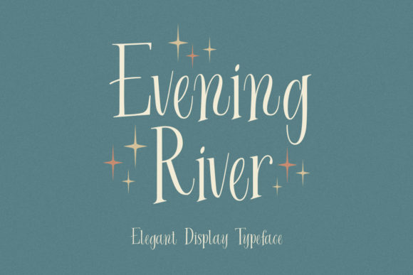 Evening River Font Poster 1