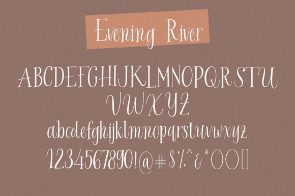 Evening River Font Poster 8