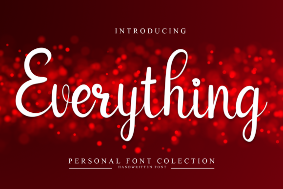 Everything Font Poster 1