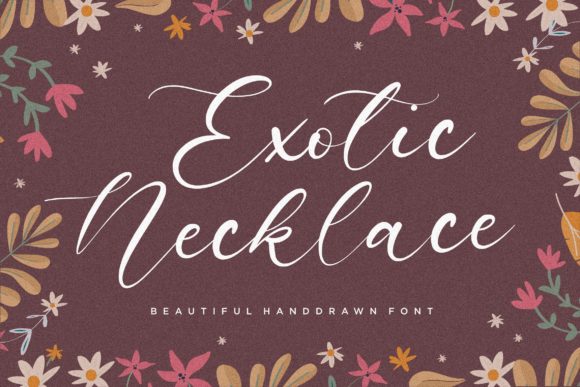 Exotic Necklace Font Poster 1