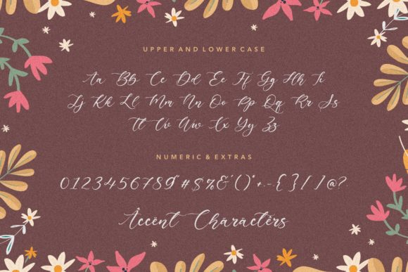 Exotic Necklace Font Poster 6