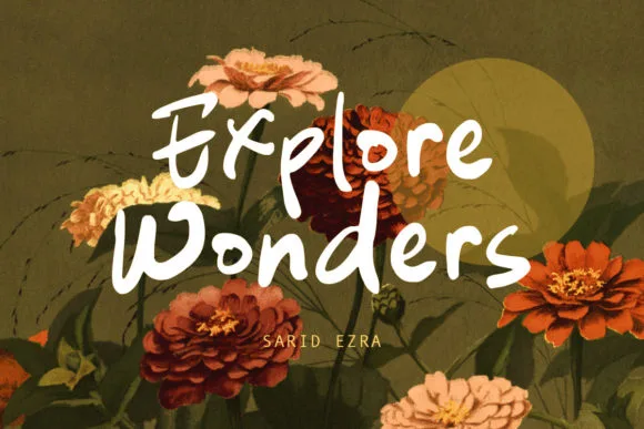 Explore Wonders Font Explore Wonders Font Poster 1