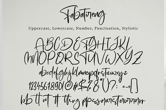 Fabatireng Font Poster 7