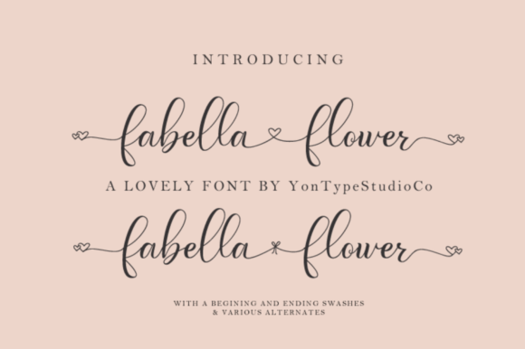 Fabella Flower Font