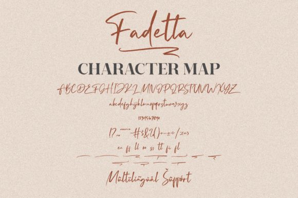 Fadetta Font Poster 2